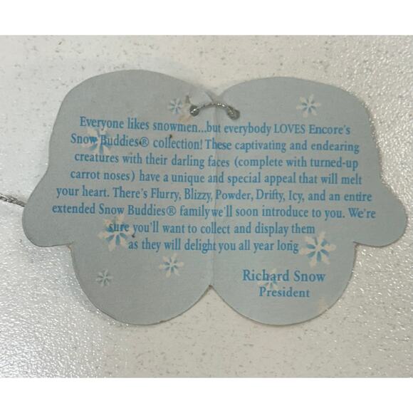 New Snow Buddies Shelf Sitting Snowman. KK554 - Picture 6 of 6